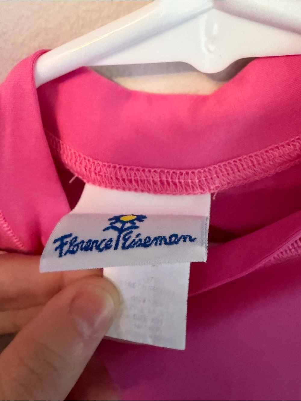 Florence Eiseman Pink Long-Sleeve Rash Guard - Picture 3 of 4